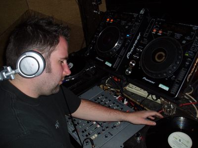 James Weston DJing in Oxford at Po Na Na in May 2007.