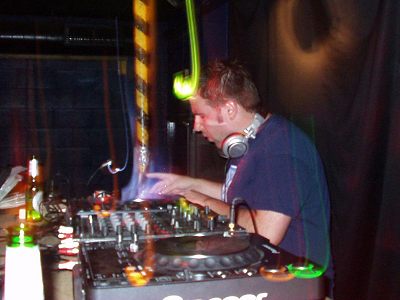 James Weston DJing in Oxford at The Bullingdon in July 2007.